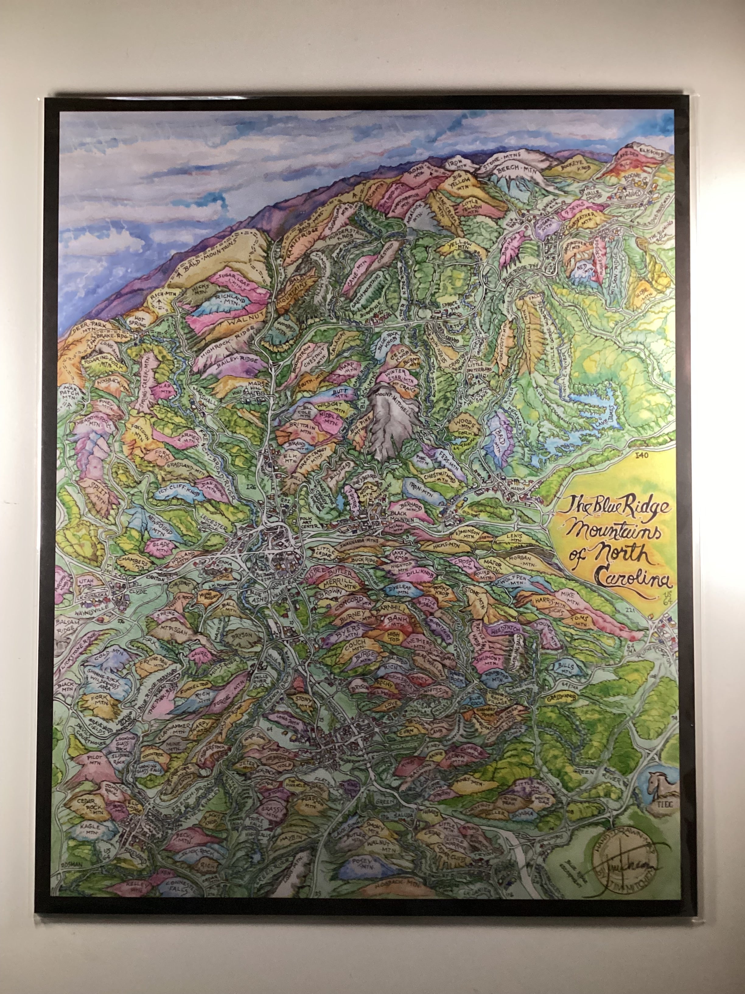 The Blue Ridge Mountains of North Carolina by Jim Mitchem