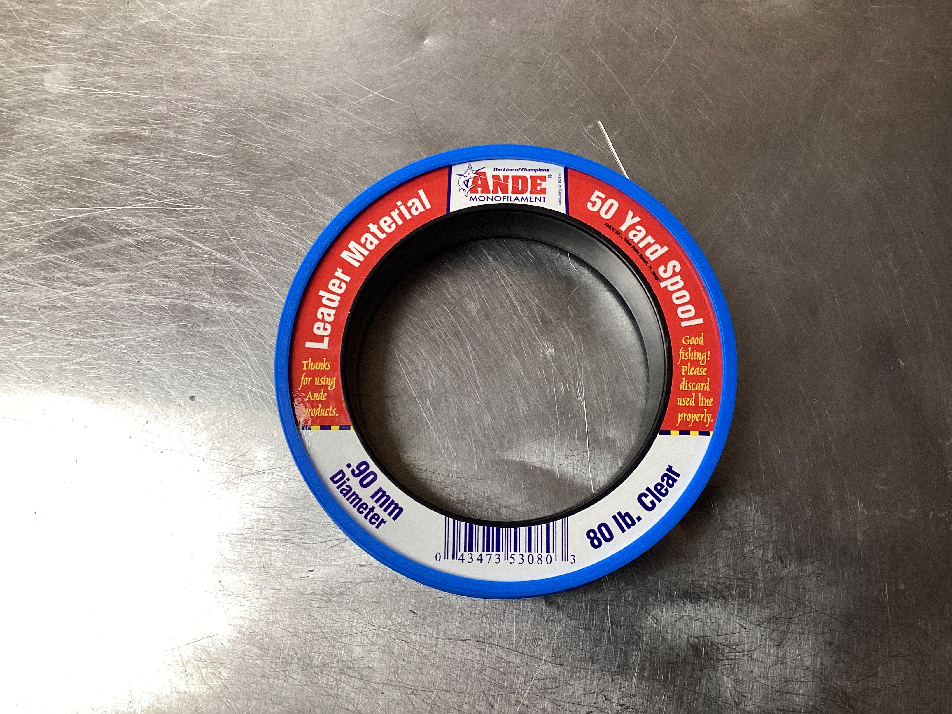 50 Yard Spool Leader 80 lb Clear