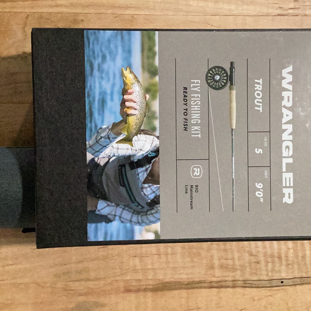 590-4 Wrangler Trout Fly Fishing Kit w/ Crosswater Reel 4PC