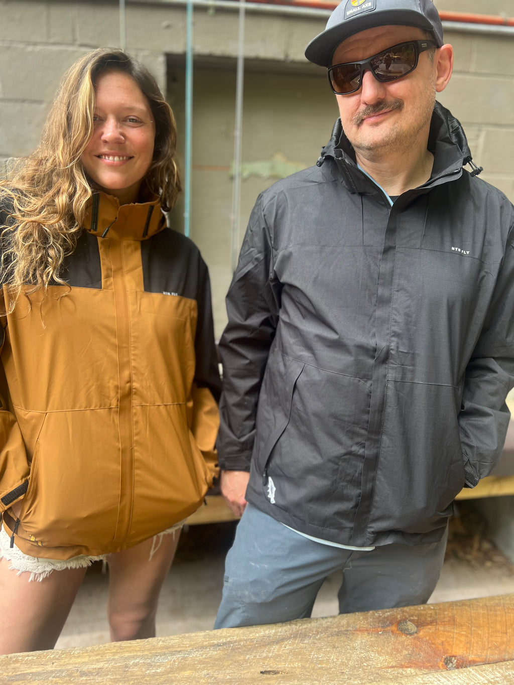 MTN FLY Unisex Rain Jacket with Removable Hood