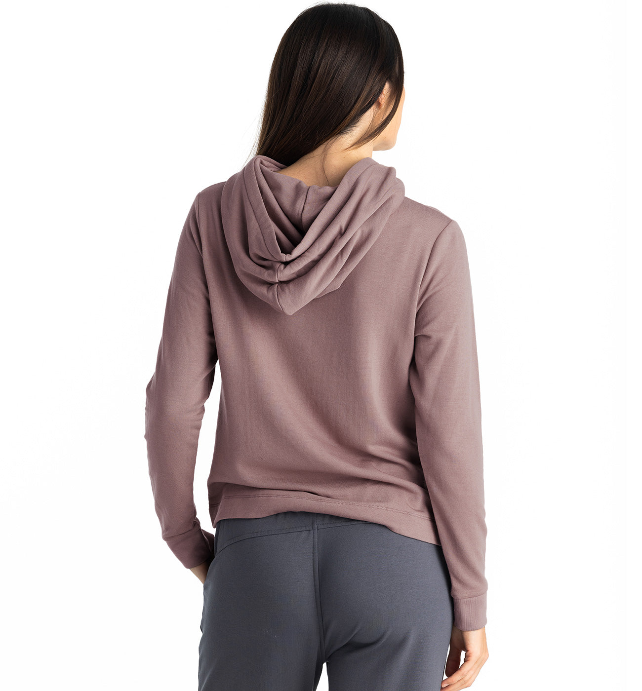 Women's Bamboo Lightweight Fleece Cropped Hoodie