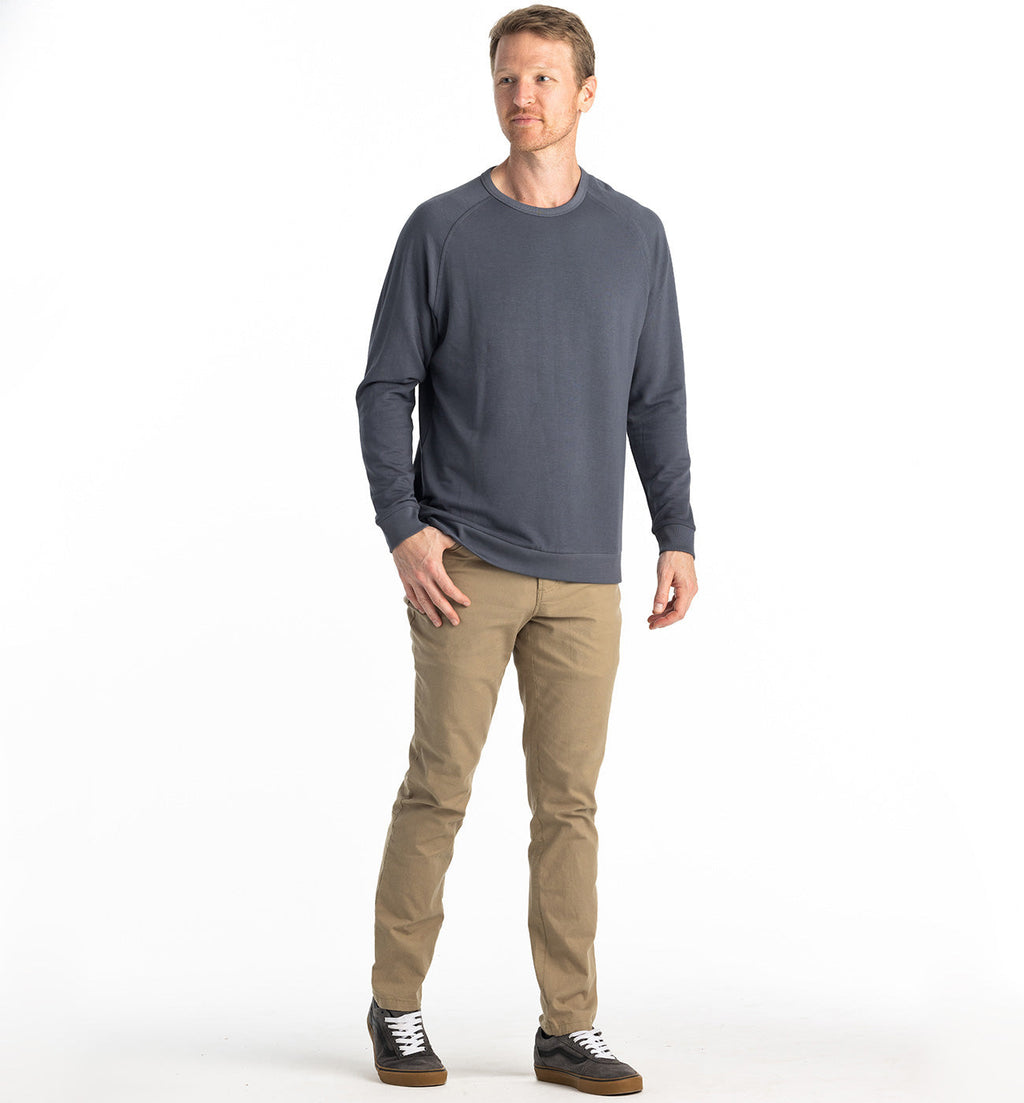 Men's Bamboo Lightweight Fleece Crew