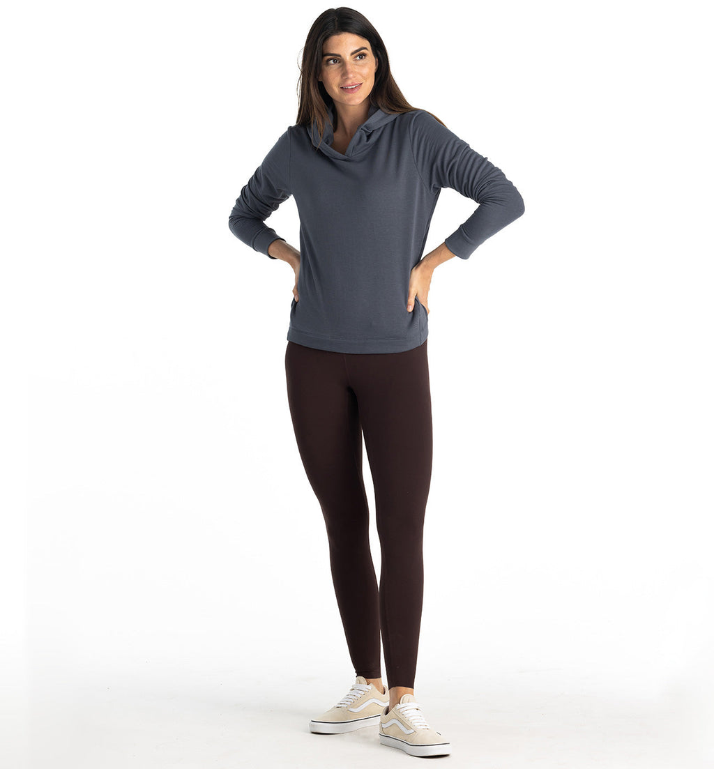 Women's Bamboo Lightweight Fleece Cropped Hoodie